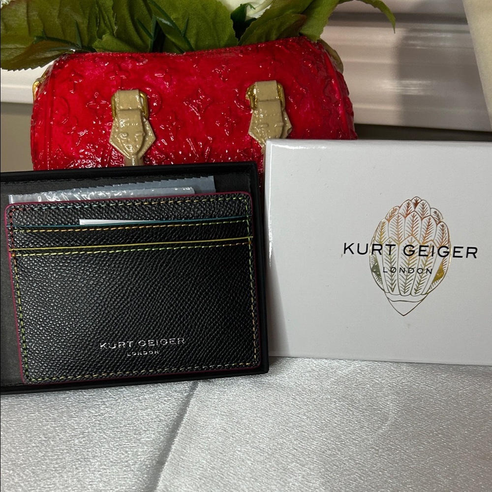 Brand New Kurt Kruger Card Holder In Black